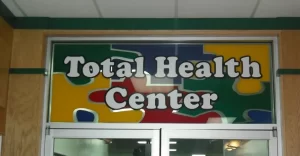 Total Health Center Vinyl Sign