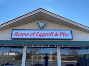 House of Eggroll & Pho Specialty Sign
