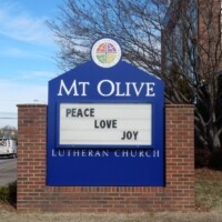 Mt. Olive Lutheran Church Lighted Changeable Copy Signs