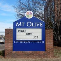 Mt. Olive Lutheran Church Lighted Changeable Copy Signs